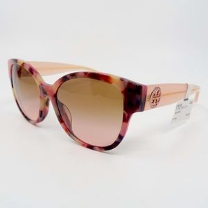 Tory Burch TY7155U 1829/11 Pink Tortoise/Brown New Women's Sunglasses